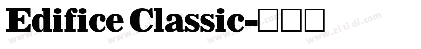 Edifice Classic字体转换